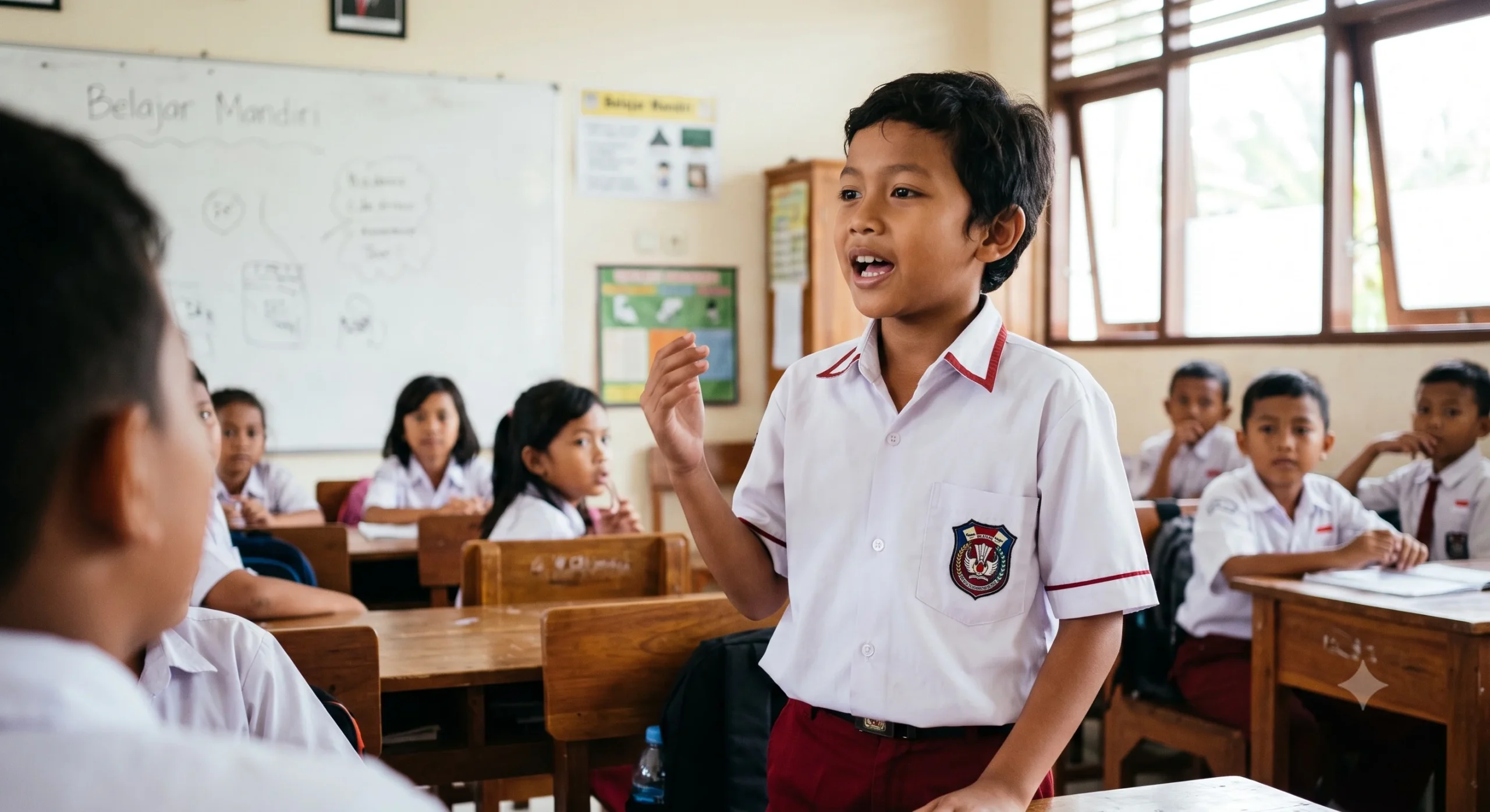 9 year old child speaking english